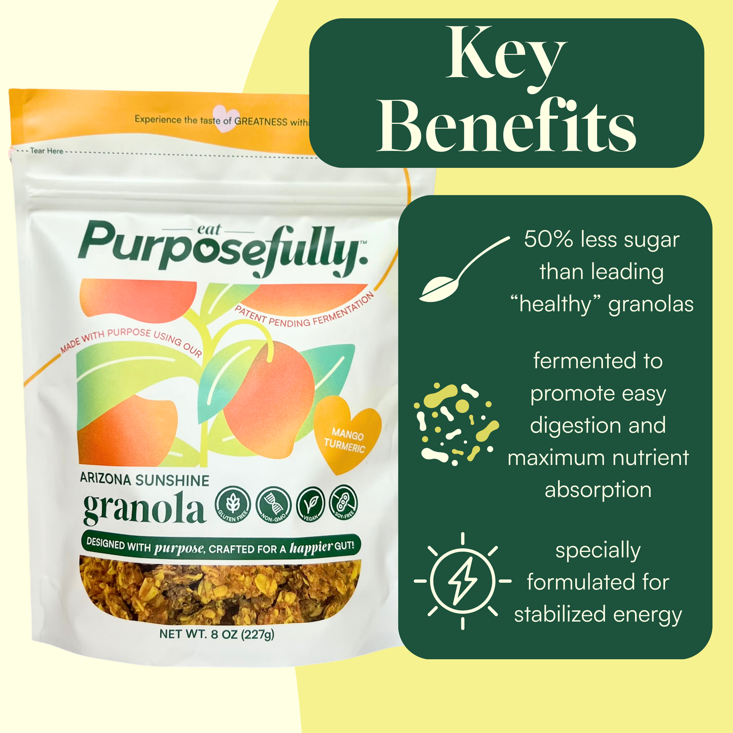 Arizona Sunshine Mango Turmeric Fermented Granola