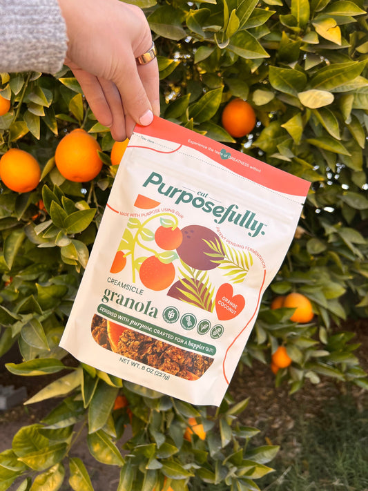 Orange Coconut Gut Friendly Granola 
