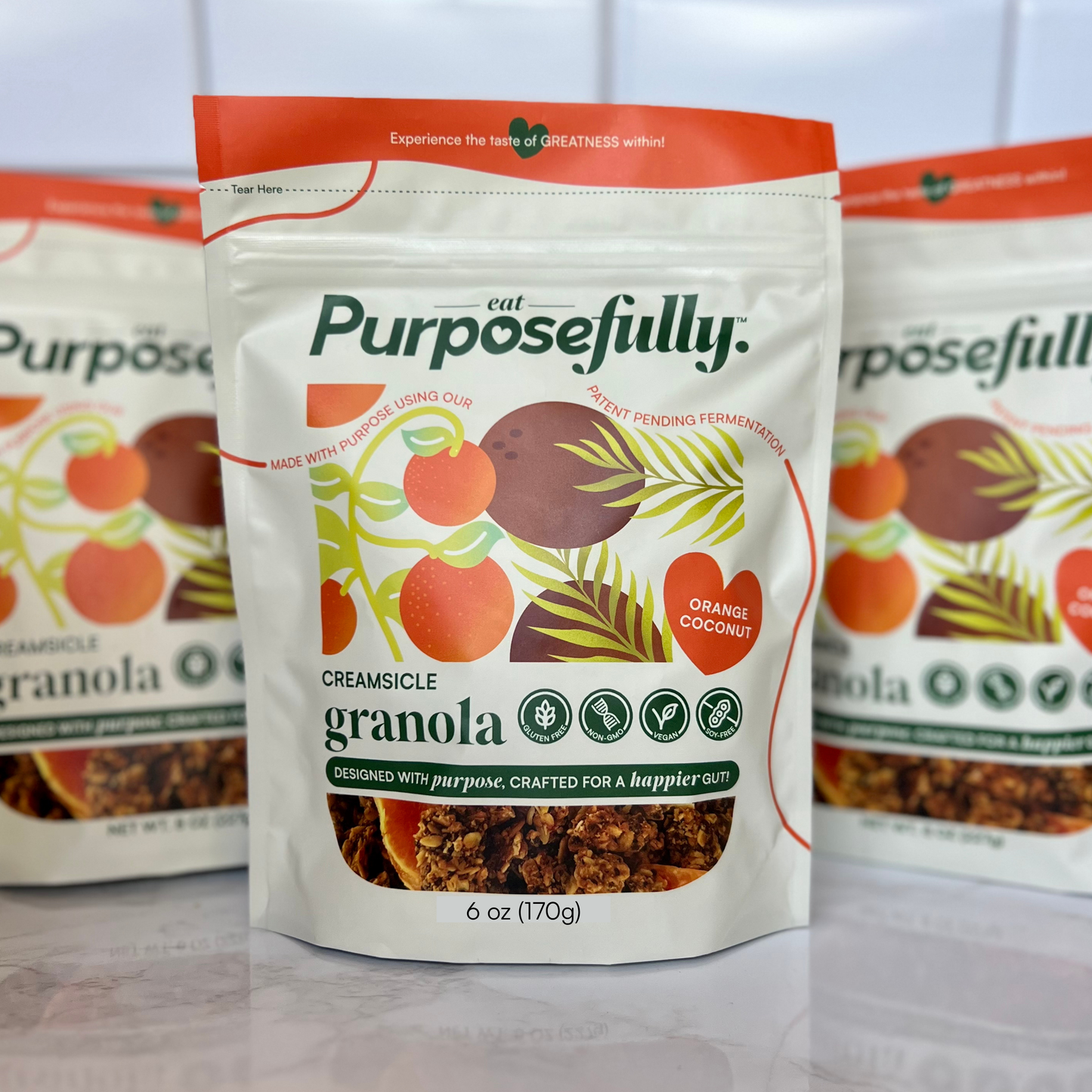 Orange Creamsicle Fermented Granola