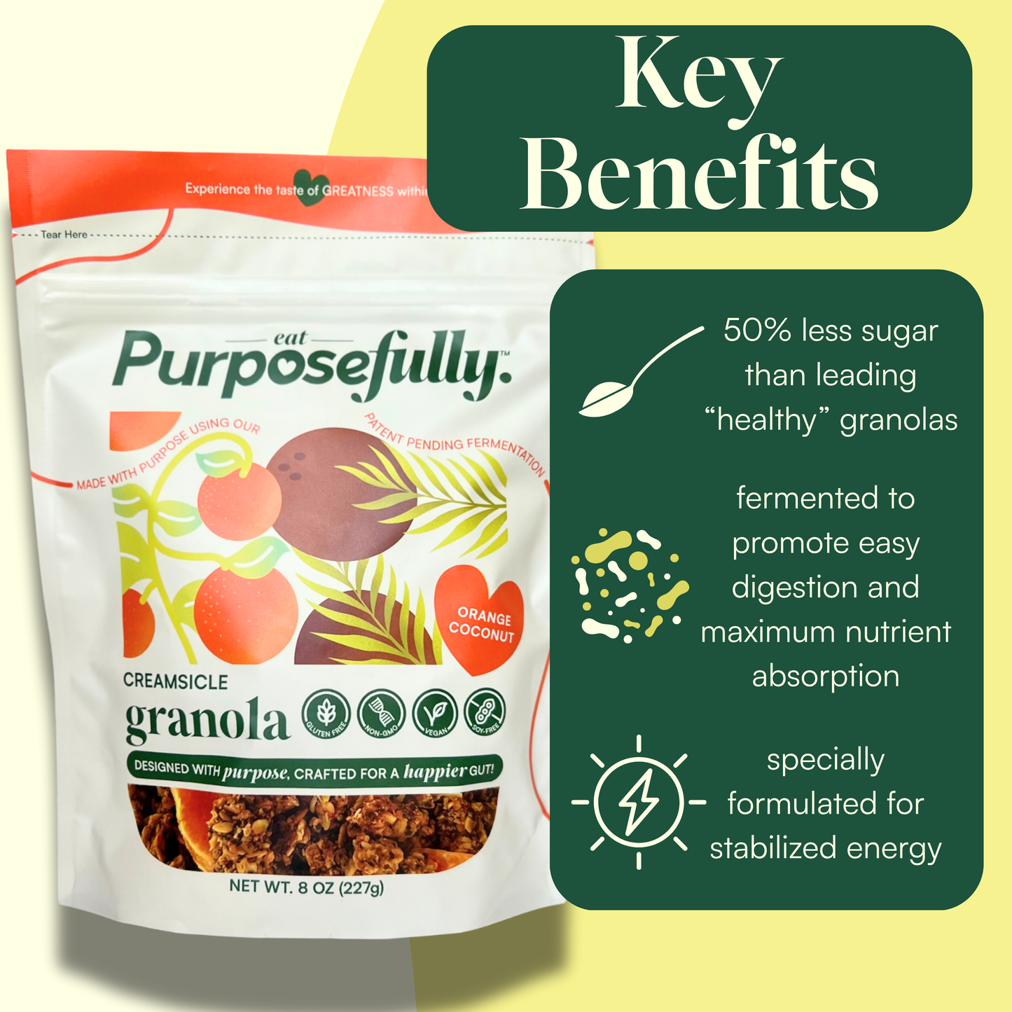 Orange Creamsicle Fermented Granola