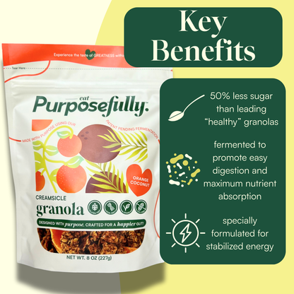 Orange Creamsicle Fermented Granola