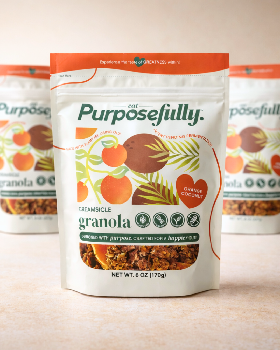 Orange Creamsicle Fermented Granola